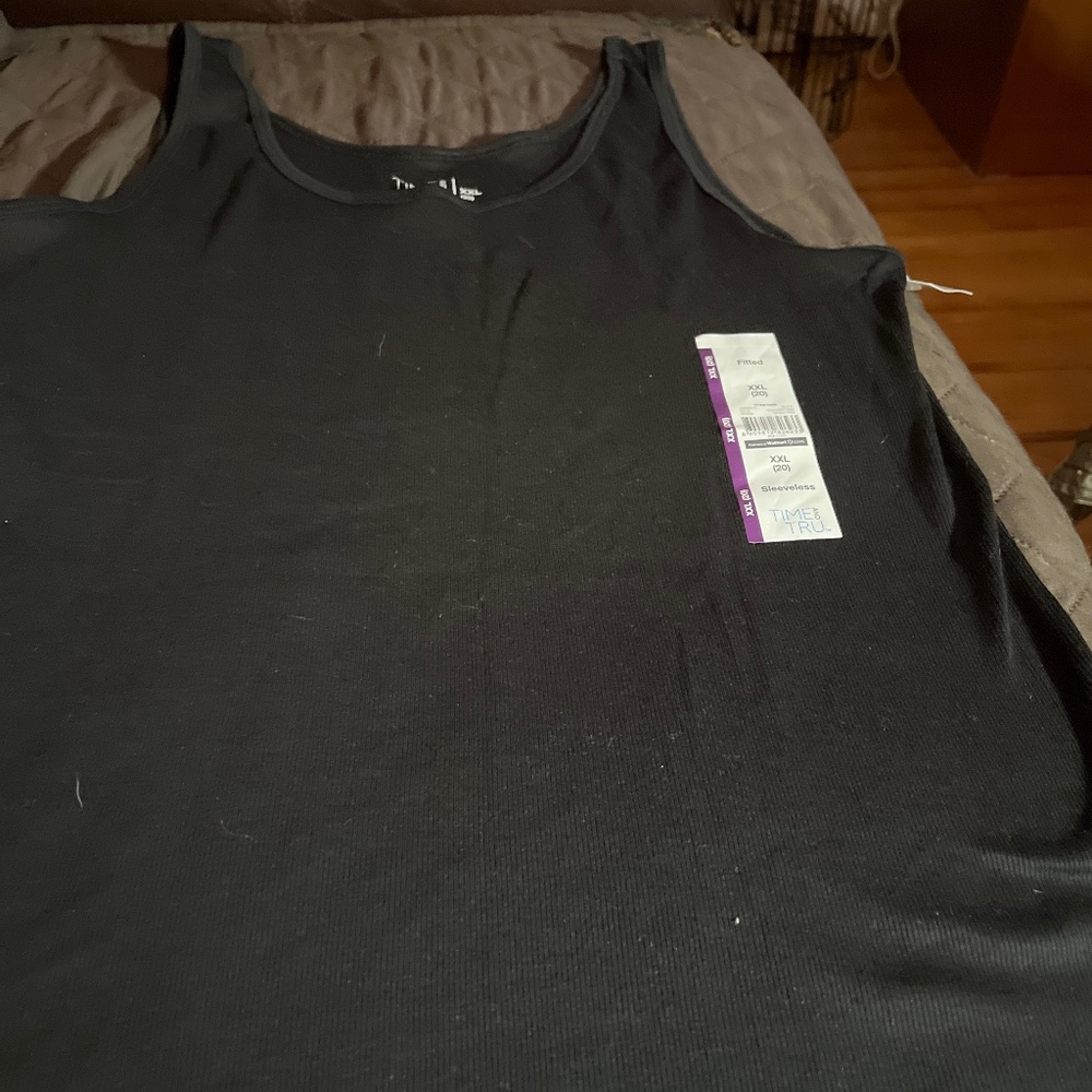 Black cotton tank
